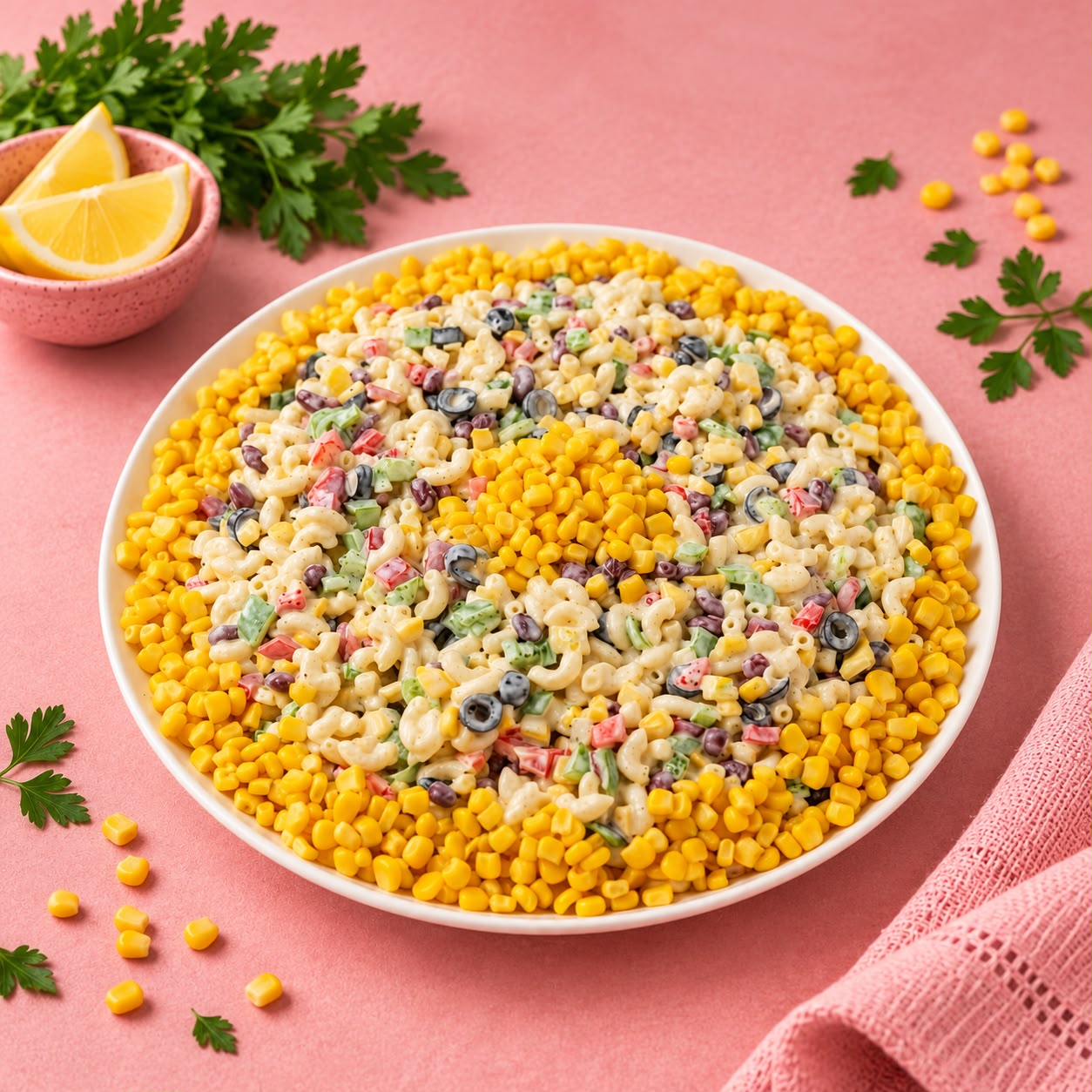 سلطة معكرونة — جاط زجاج